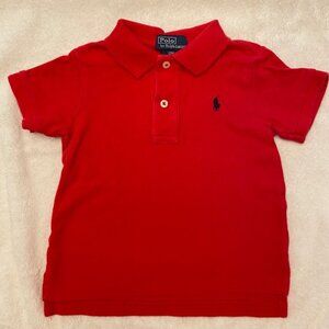 Ralph Lauren Boys Classic Polo Shirt 12 months Red